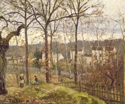 Winterlandschaft in Louveciennes von Camille Jacob Pissarro